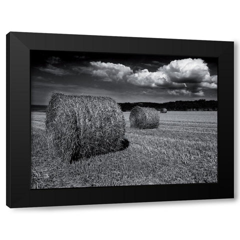 Alignement Black Modern Wood Framed Art Print by de Lattre, Pascal