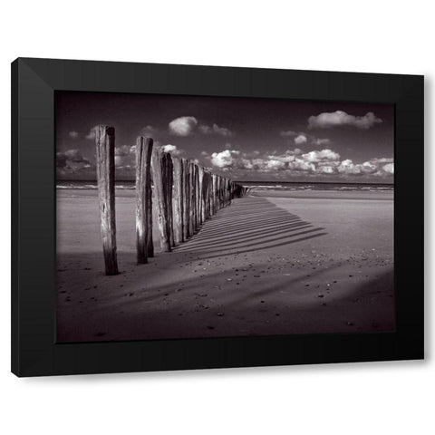 Jouer avec les allumettes Black Modern Wood Framed Art Print by de Lattre, Pascal