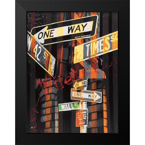 Where? Black Modern Wood Framed Art Print by Gachaga, Vincent