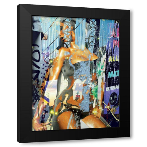Sensual Black Modern Wood Framed Art Print with Double Matting by Bouteiller, Cedric