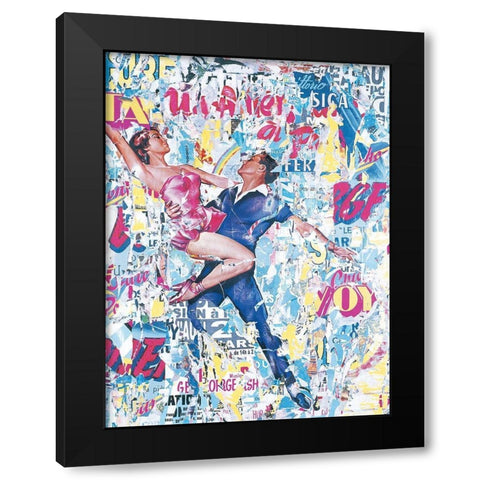 Collage I Black Modern Wood Framed Art Print by Durrey, Laurent