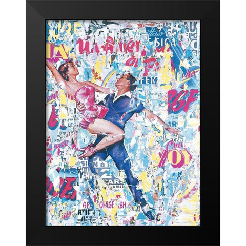 Collage I Black Modern Wood Framed Art Print by Durrey, Laurent