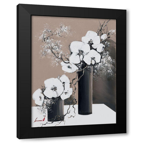 Tandem I Black Modern Wood Framed Art Print with Double Matting by Tramoni, Oliver