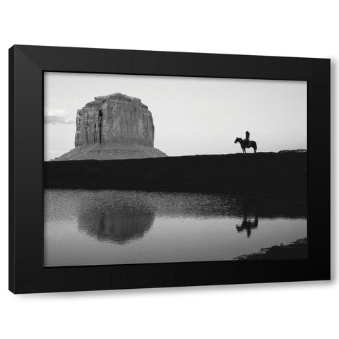 Indian Black Modern Wood Framed Art Print by Braun Studio