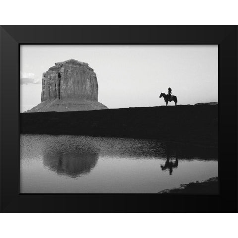 Indian Black Modern Wood Framed Art Print by Braun Studio