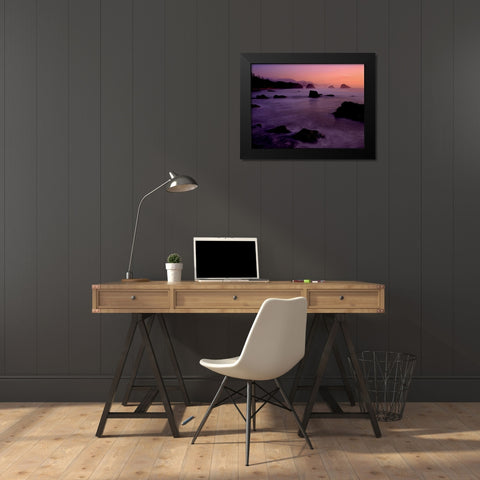 Rocks at sunset Black Modern Wood Framed Art Print by Braun Studio
