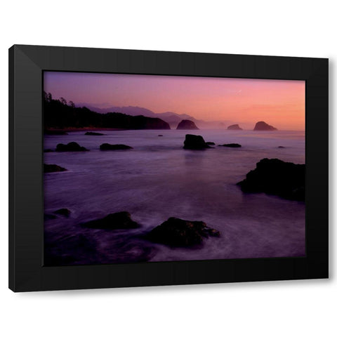 Rocks at sunset Black Modern Wood Framed Art Print by Braun Studio