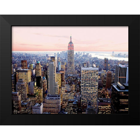 Red Empire Black Modern Wood Framed Art Print by Setboun, Michel