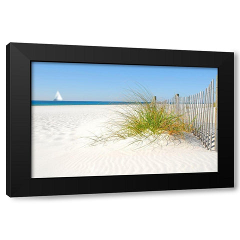 Plage V Black Modern Wood Framed Art Print by Braun Studio