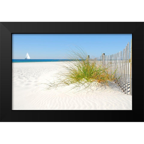 Plage V Black Modern Wood Framed Art Print by Braun Studio