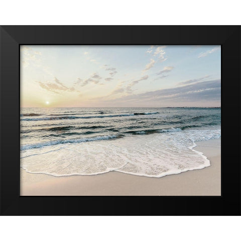 Bord de mer 3 Black Modern Wood Framed Art Print by BRAUN Studio