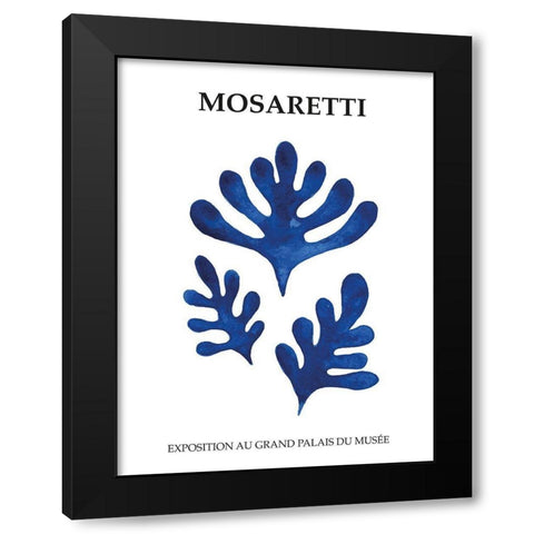 Mosaretti Black Modern Wood Framed Art Print with Double Matting by BRAUN Studio