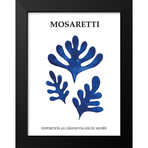 Mosaretti Black Modern Wood Framed Art Print by BRAUN Studio