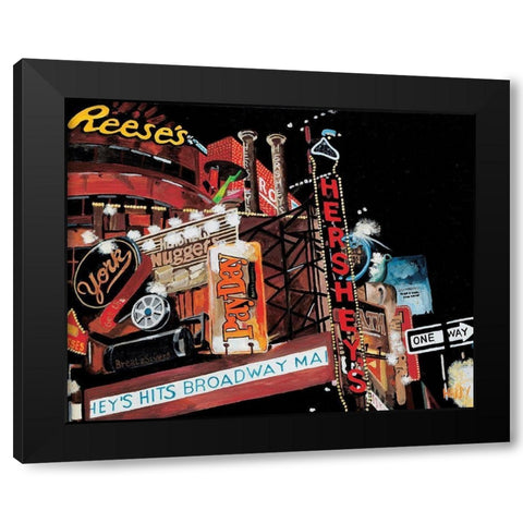 Bonbons, caramelsâ€¦ Black Modern Wood Framed Art Print with Double Matting by Toque, Harry