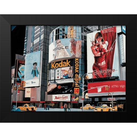 Elektra Black Modern Wood Framed Art Print by Toque, Harry