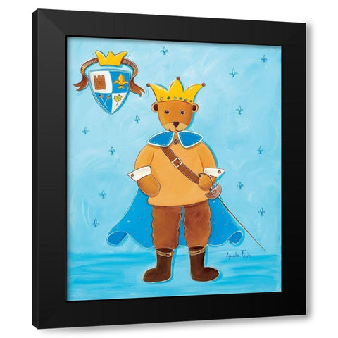 Le prince Black Modern Wood Framed Art Print by Fays, Lynda