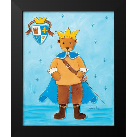 Le prince Black Modern Wood Framed Art Print by Fays, Lynda