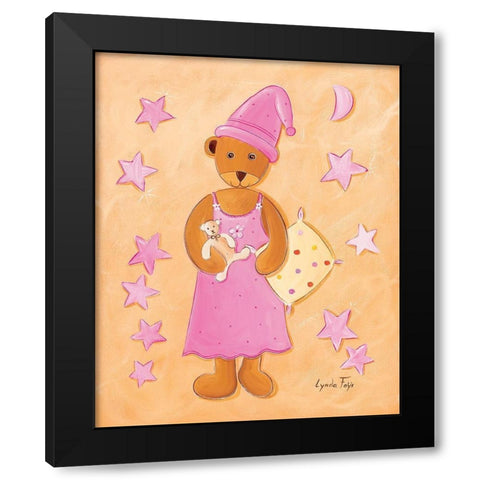 Ourse dodo Black Modern Wood Framed Art Print by Fays, Lynda