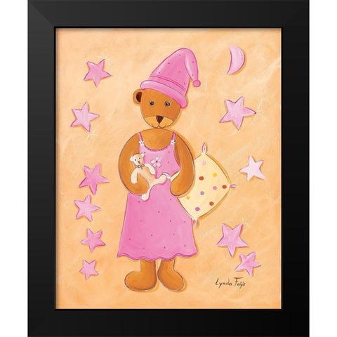 Ourse dodo Black Modern Wood Framed Art Print by Fays, Lynda