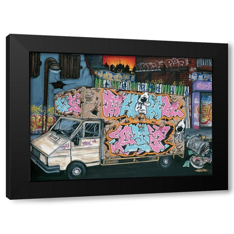 Kamtar Sens I Black Modern Wood Framed Art Print with Double Matting by Butch and Pea