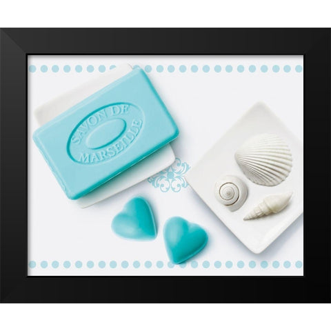 CÅ“urs de savons I Black Modern Wood Framed Art Print by Sultan, Galith