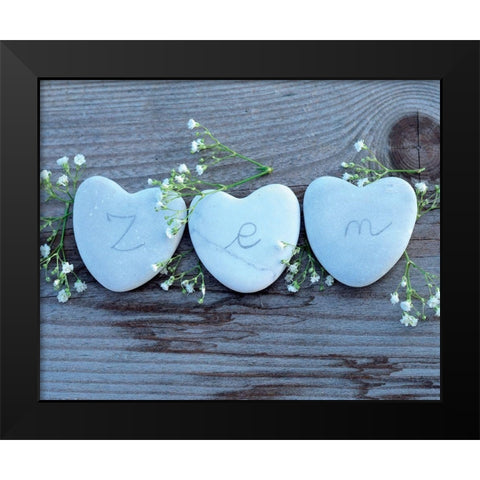 Zen II Black Modern Wood Framed Art Print by BRAUN Studio