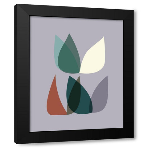 FiftiesMemo 2 Black Modern Wood Framed Art Print with Double Matting by Braun Studio