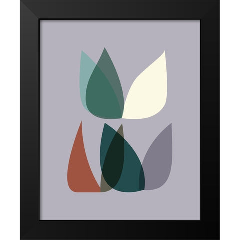 FiftiesMemo 2 Black Modern Wood Framed Art Print by Braun Studio
