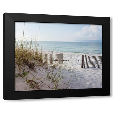 Plage 12 Black Modern Wood Framed Art Print by Braun Studio