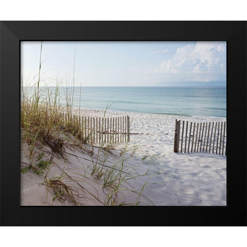 Plage 12 Black Modern Wood Framed Art Print by Braun Studio