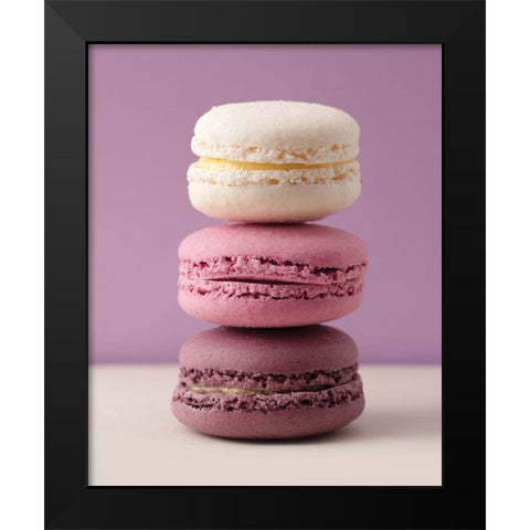 Macarons 1 Black Modern Wood Framed Art Print by Braun Studio