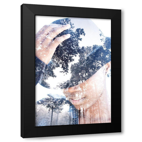 Chapeau et nature Black Modern Wood Framed Art Print with Double Matting by Braun Studio