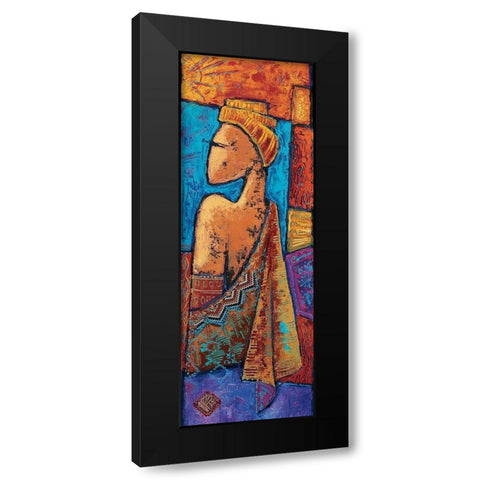 Je taime Black Modern Wood Framed Art Print with Double Matting by Vital, Isabelle