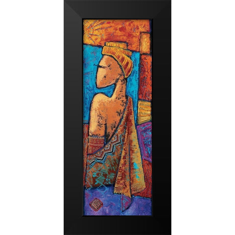 Je taime Black Modern Wood Framed Art Print by Vital, Isabelle