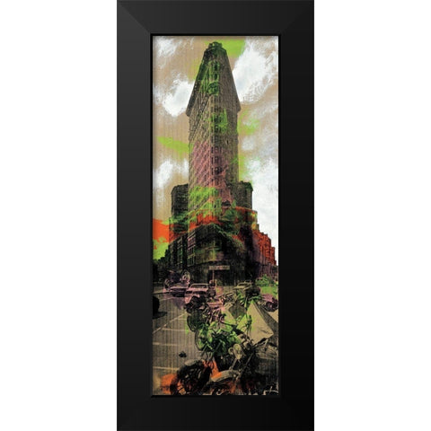 23 St Bay New York Black Modern Wood Framed Art Print by JMG