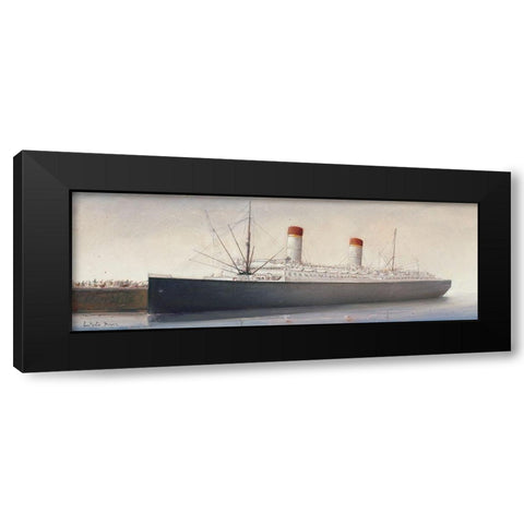 Avant le depart Black Modern Wood Framed Art Print by Letestu, Yann