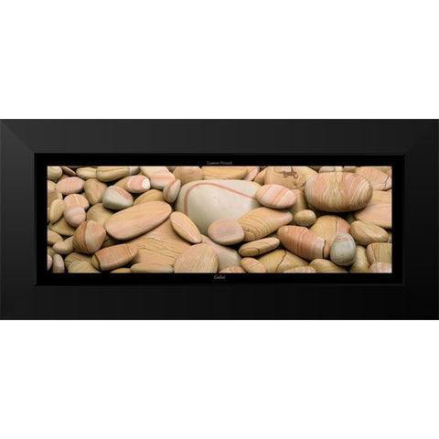 Galets I Black Modern Wood Framed Art Print by Pinsard, Laurent