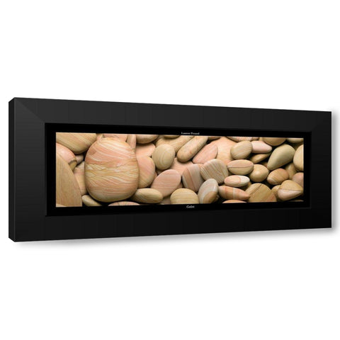 Galets II Black Modern Wood Framed Art Print by Pinsard, Laurent