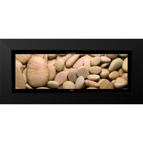Galets II Black Modern Wood Framed Art Print by Pinsard, Laurent