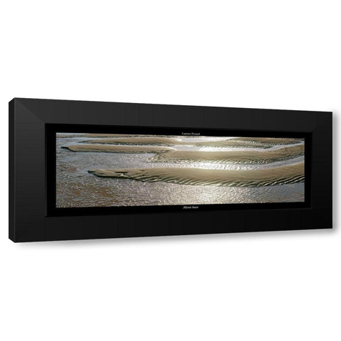Maree basse Black Modern Wood Framed Art Print by Pinsard, Laurent