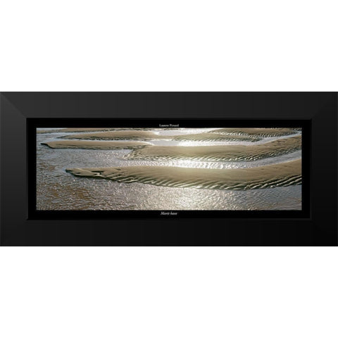 Maree basse Black Modern Wood Framed Art Print by Pinsard, Laurent