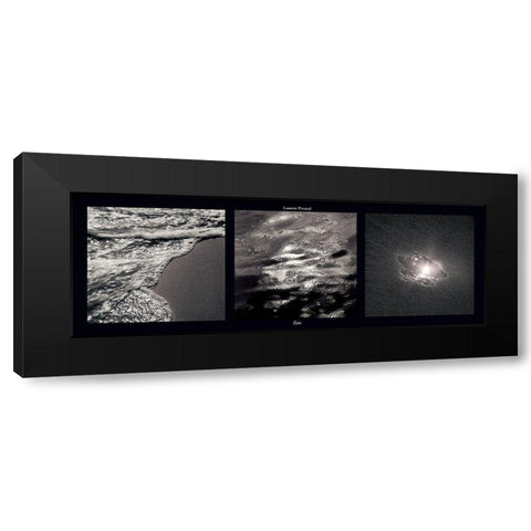 Eau Black Modern Wood Framed Art Print with Double Matting by Pinsard, Laurent