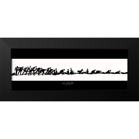 Chute Black Modern Wood Framed Art Print by Bazin, Emmanuel