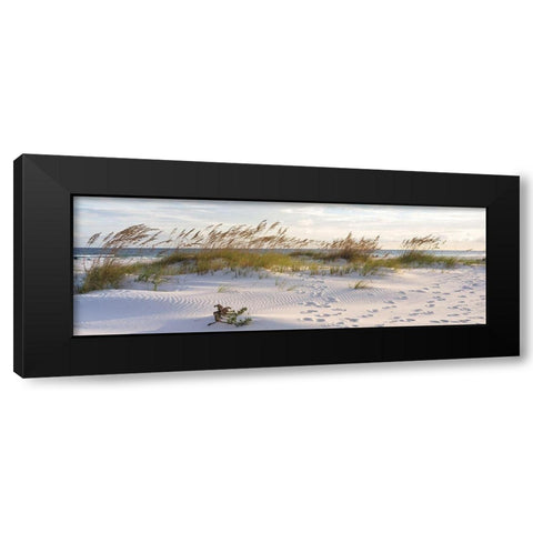 Plage 11 Black Modern Wood Framed Art Print with Double Matting by Braun Studio