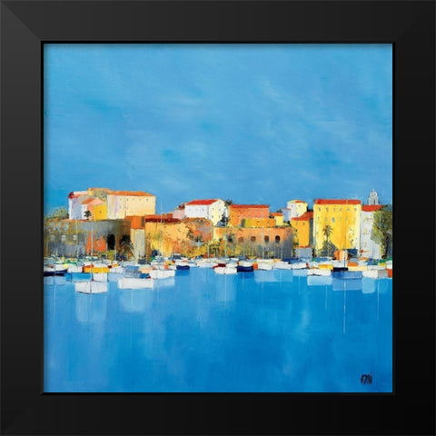 Ajaccio, La Citadelle Black Modern Wood Framed Art Print by Grossi, Anne-Marie
