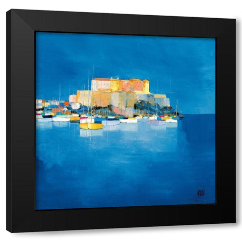 Calvi Black Modern Wood Framed Art Print by Grossi, Anne-Marie