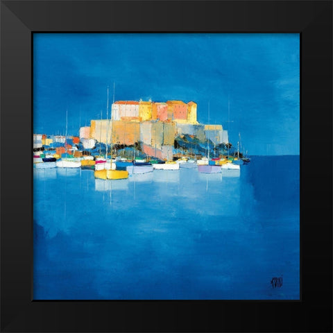 Calvi Black Modern Wood Framed Art Print by Grossi, Anne-Marie