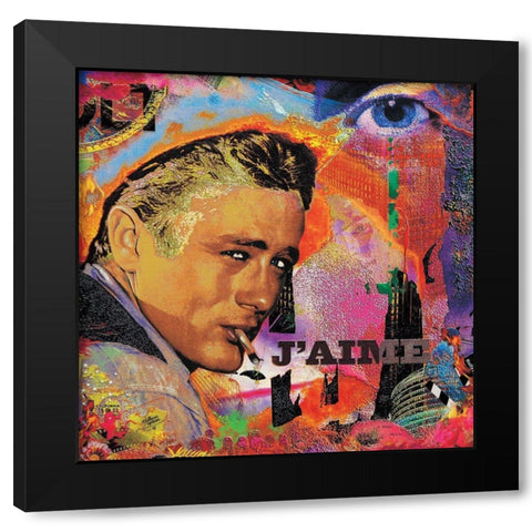Jaime   Black Modern Wood Framed Art Print by Ortega, Guillaume