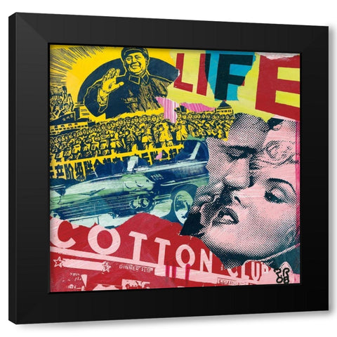 Dinner Black Modern Wood Framed Art Print with Double Matting by Raynal, Paul