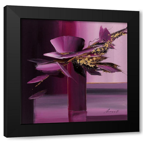 Violine Black Modern Wood Framed Art Print with Double Matting by Tramoni, Oliver